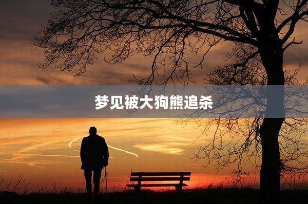梦见被大狗熊追杀