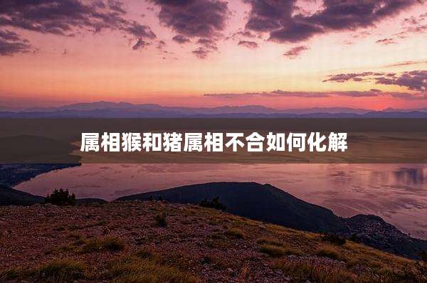 属相猴和猪属相不合如何化解
