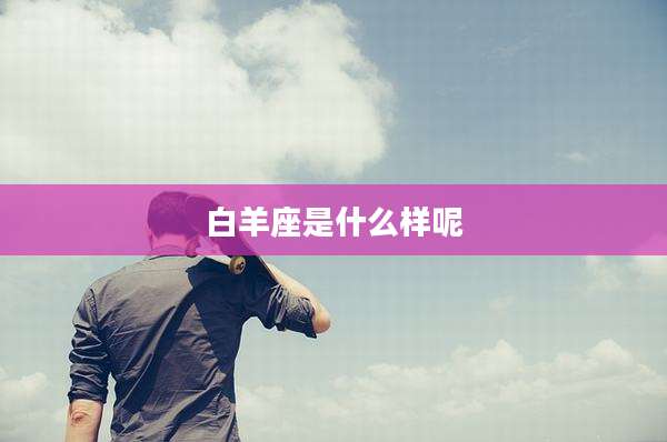 白羊座是什么样呢