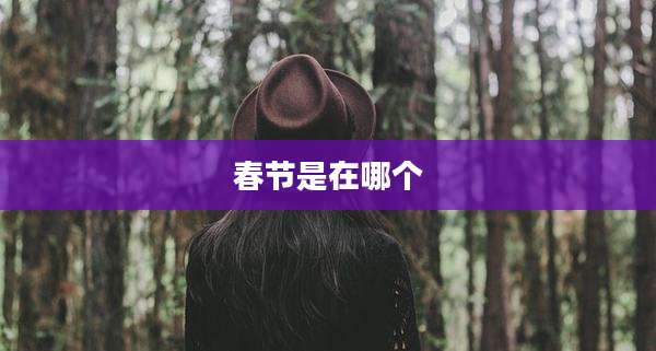 春节是在哪个