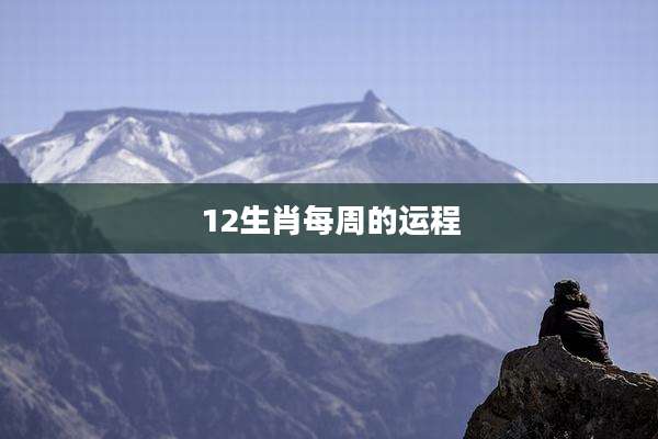 12生肖每周的运程