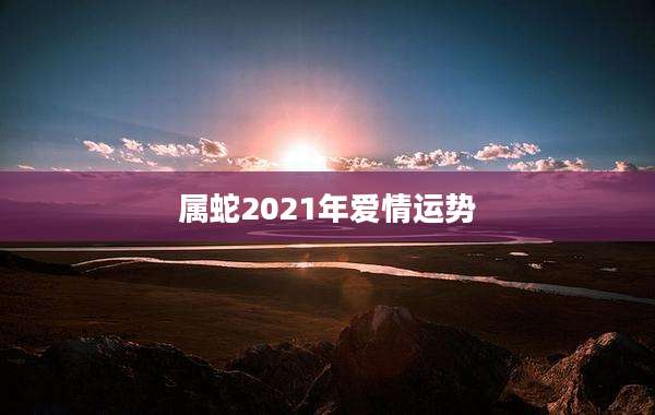 属蛇2021年爱情运势