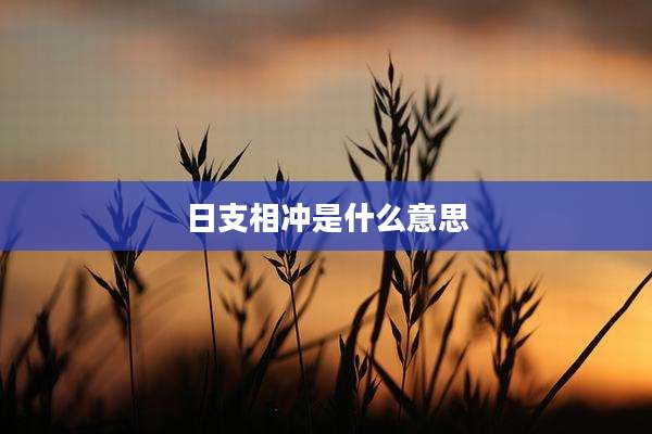 日支相冲是什么意思