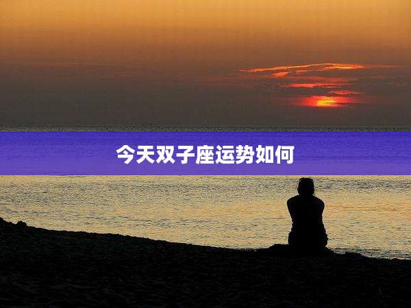 今天双子座运势如何