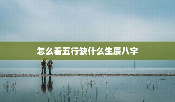 怎么看五行缺什么生辰八字