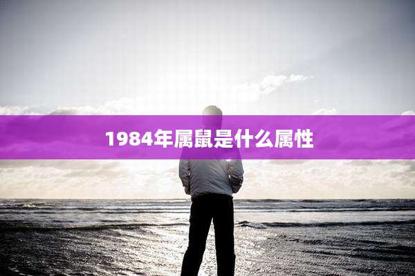 1984年属鼠是什么属性
