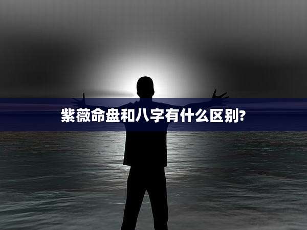 紫薇命盘和八字有什么区别?