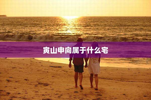 寅山申向属于什么宅