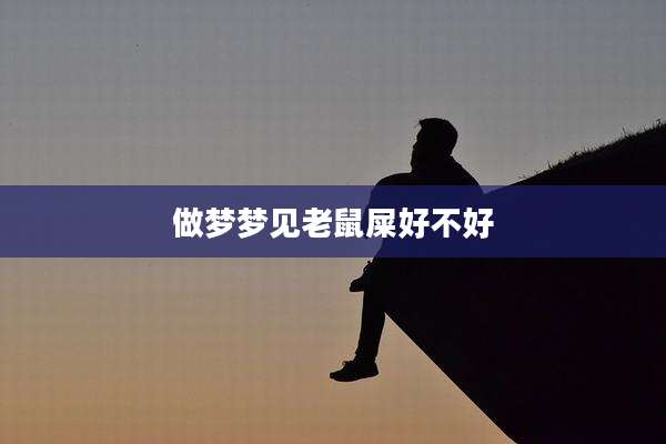 做梦梦见老鼠屎好不好