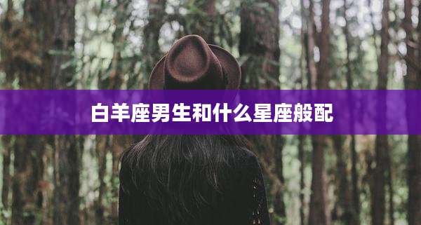 白羊座男生和什么星座般配