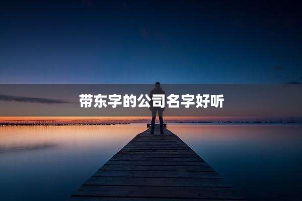 带东字的公司名字好听