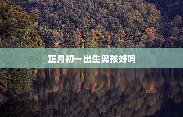正月初一出生男孩好吗