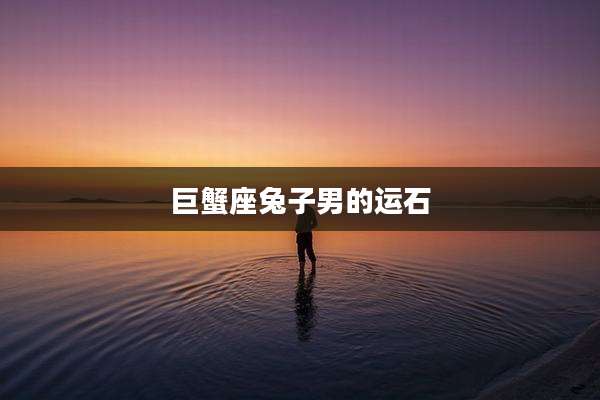 巨蟹座兔子男的运石
