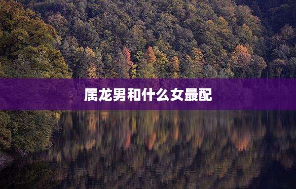 属龙男和什么女最配