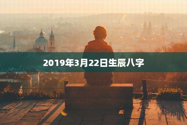 2019年3月22日生辰八字