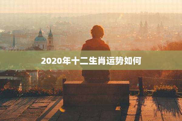 2020年十二生肖运势如何