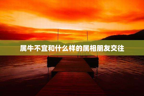 属牛不宜和什么样的属相朋友交往