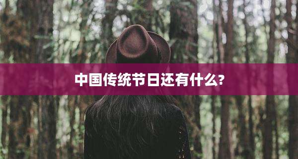 中国传统节日还有什么?
