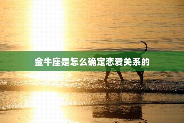 金牛座是怎么确定恋爱关系的