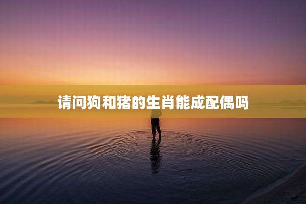 请问狗和猪的生肖能成配偶吗