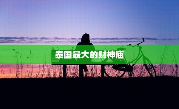 泰国最大的财神庙