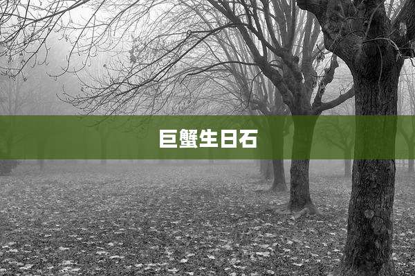 巨蟹生日石