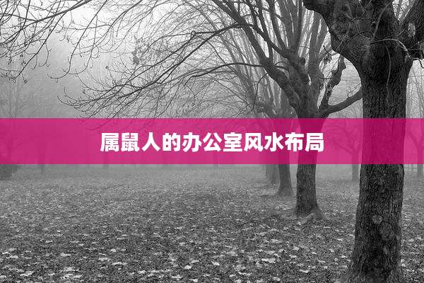 属鼠人的办公室风水布局