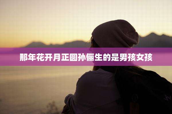 那年花开月正圆孙俪生的是男孩女孩