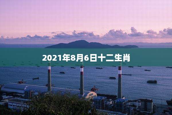 2021年8月6日十二生肖