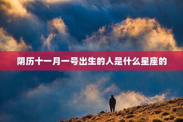 阴历十一月一号出生的人是什么星座的