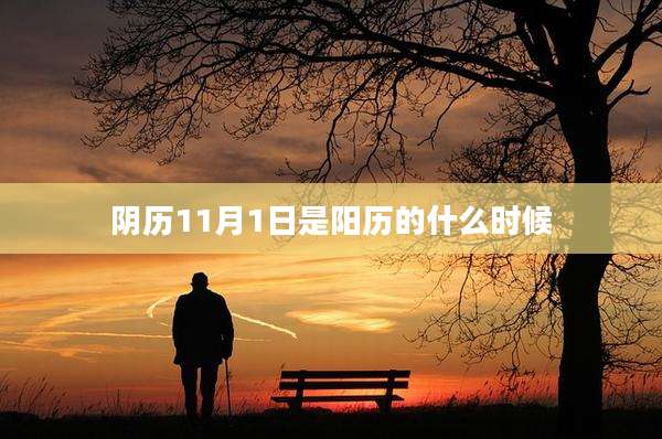 阴历11月1日是阳历的什么时候
