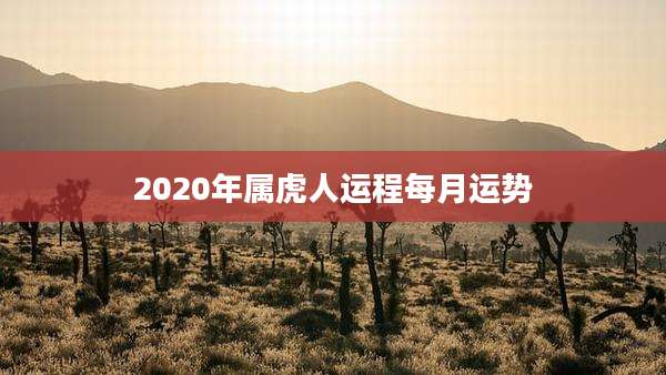 2020年属虎人运程每月运势