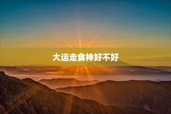 大运走食神好不好