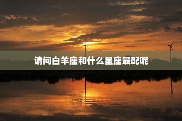请问白羊座和什么星座最配呢