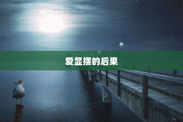 爱显摆的后果