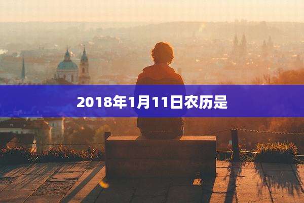 2018年1月11日农历是