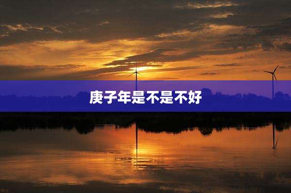 庚子年是不是不好