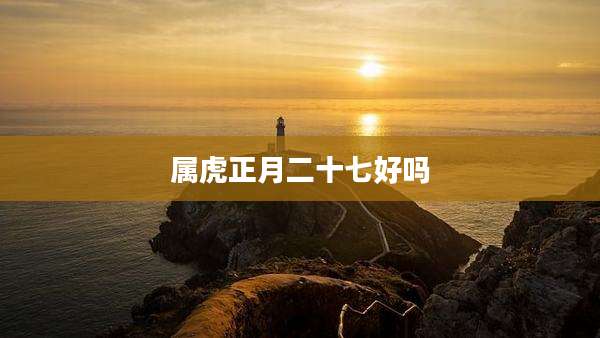 属虎正月二十七好吗