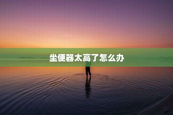 坐便器太高了怎么办