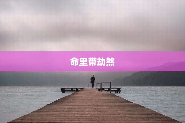 命里带劫煞