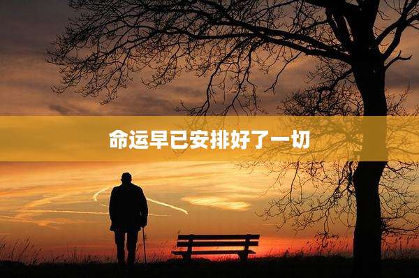 命运早已安排好了一切