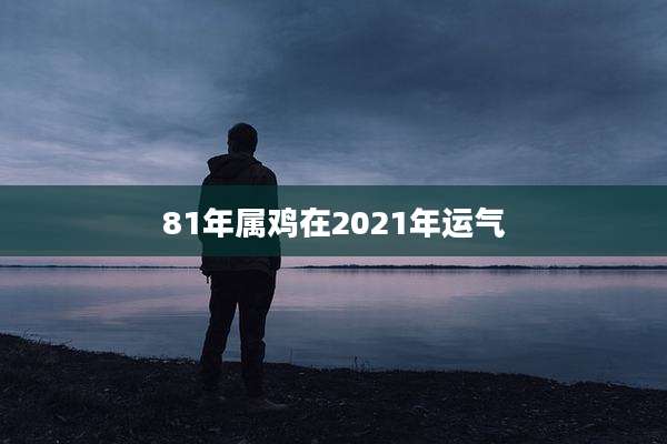81年属鸡在2021年运气
