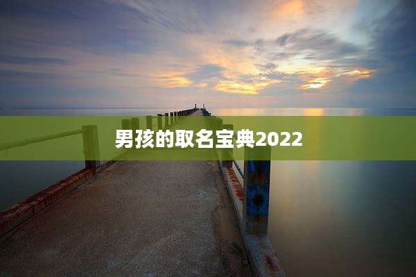 男孩的取名宝典2022