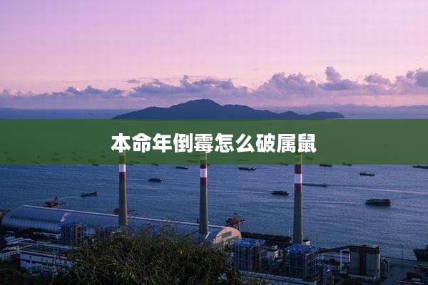 本命年倒霉怎么破属鼠