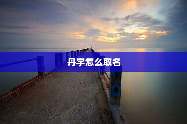 丹字怎么取名