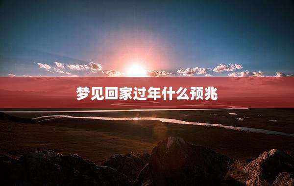 梦见回家过年什么预兆