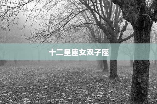 十二星座女双子座