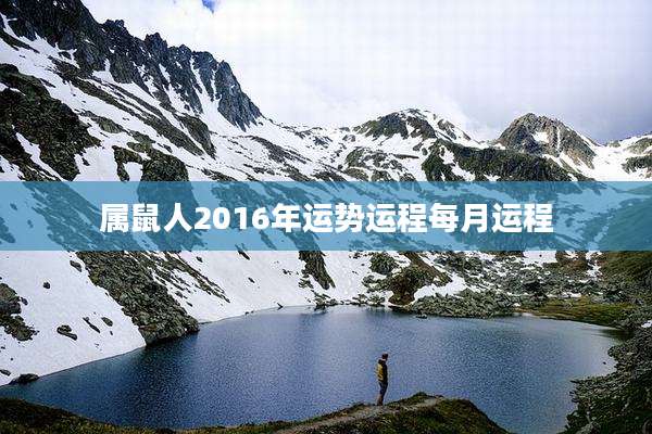 属鼠人2016年运势运程每月运程