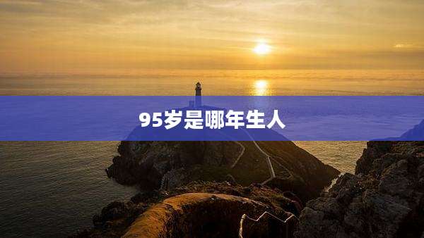 95岁是哪年生人