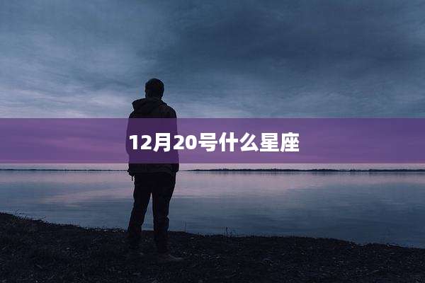 12月20号什么星座
